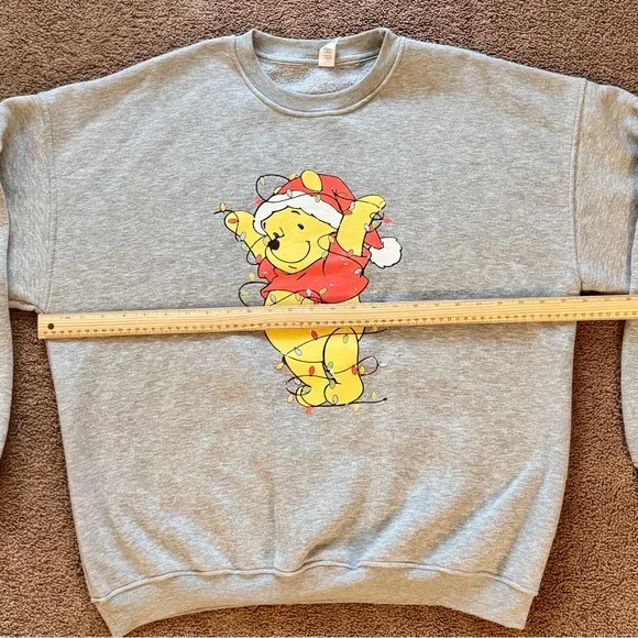 Gray Winnie the Pooh Holiday Sweater - Picture 4 of 5